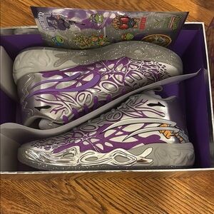 Men’s Puma Silver and Purple Sneakers - teenage Mutant Ninja Turtles